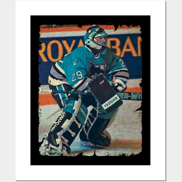 Jimmy Waite, 1994 in San Jose Sharks (0 Shutouts) Wall Art by Momogi Project